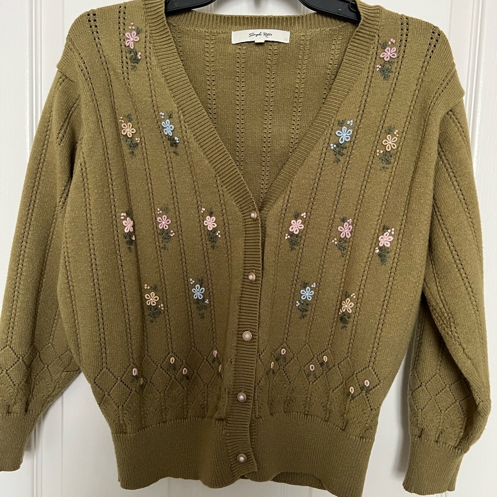 Simple Retro cardigan